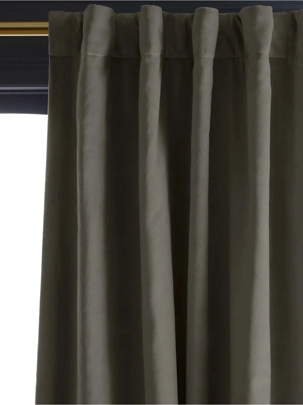 NWOT Velvet Blackout Curtain Panels - Light Gray - Retail for set $160 48x84